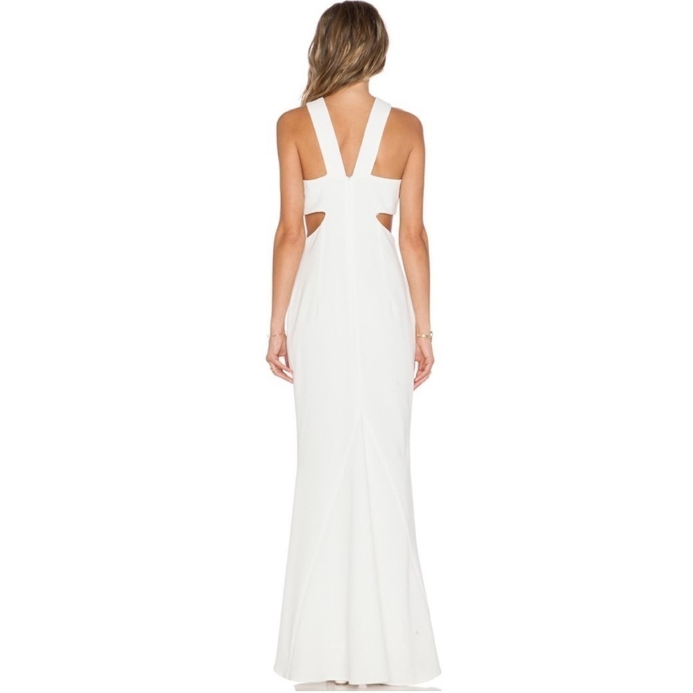 Revolve JARLO Daciana Maxi Dress Evening Gown White Cutout Gown Size S New NWT - Picture 5 of 13